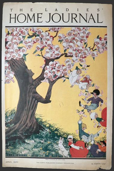 1920 Ladies Home Journal Cover ~ Babies Grow on Tree