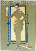 1917 Good Housekeeping Cover ~ Coles Phillips ~ Policewoman