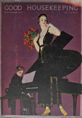 1917 Good Housekeeping Cover ~ Coles Phillips ~ Piano Singer
