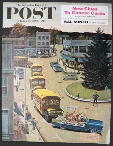 1959 Saturday Evening Post Cover ~ Glenville High Football Team