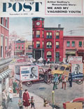 1955 Saturday Evening Post Cover ~ Squires vs. Donaldson Mayor's Campaign
