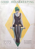 1917 Good Housekeeping Cover ~ Coles Phillips ~ Woman on Diving Board
