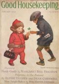 1932 Good Housekeeping Cover ~ Boy Offers 4 Leaf Clover ~ Jessie Willcox Smith
