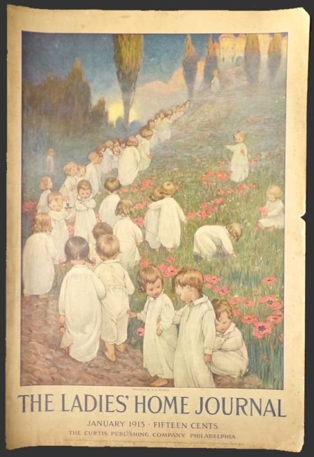 1913 Ladies Home Journal Cover ~ S.B. Pearse ~ New Years Babies
