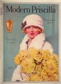 1924 Modern Priscilla Cover ~ Woman with Flowers