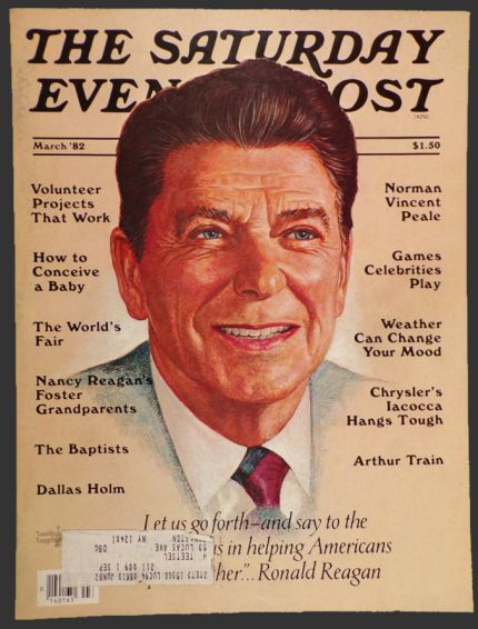 1982 Saturday Evening Post Cover ~ Ronald Reagan