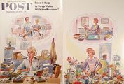 1959 Saturday Evening Post Cover (Foldout) ~ Woman Daydreams