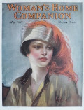 1921 Woman's Home Companion Cover ~ Woman with Feather Hat
