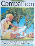 1937 Woman's Home Companion Cover ~ Woman Reads Map