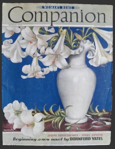 1939 Woman's Home Companion Cover ~ Vase with Lilies