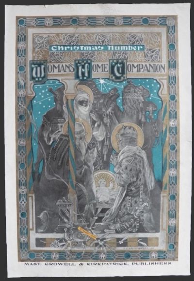 1898 Woman's Home Companion Cover ~ J.C. Leyendecker Manger Scene
