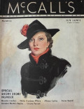 1935 McCall's Magazine Cover ~ Stylish Woman in Black