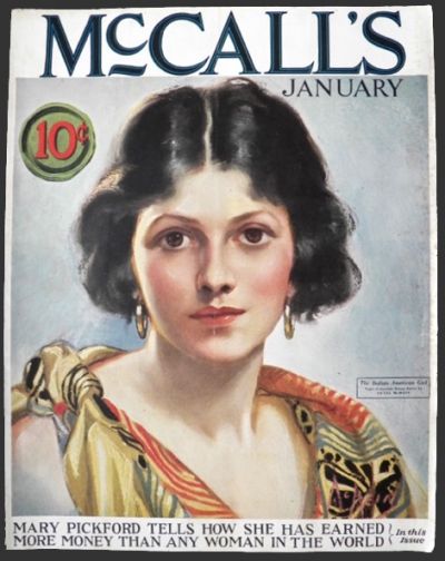 1924 McCall's Magazine Cover ~ Italian American Woman