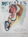 1929 McCall's Magazine Cover ~ Woman Watches Biplanes