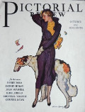 1932 Pictorial Review Cover ~ McClelland Barclay Borzoi