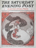 1905 Saturday Evening Post Cover ~ Grace Evans ~ Woman with Roses