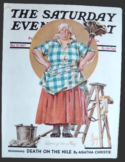 1937 Saturday Evening Post Cover ~ J.C. Leyendecker May Queen