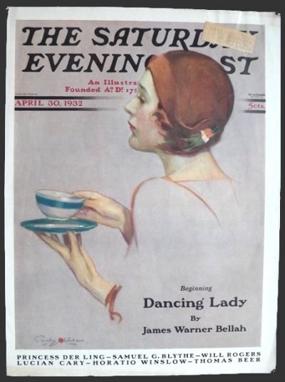 1932 Saturday Evening Post Cover ~ Penrhyn Stanlaws