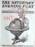 1916 Saturday Evening Post Cover ~ Leyendecker New Year Baby with Globe