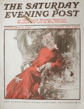 1904 Saturday Evening Post Cover ~ Henry Hutt ~ Lady with Cat