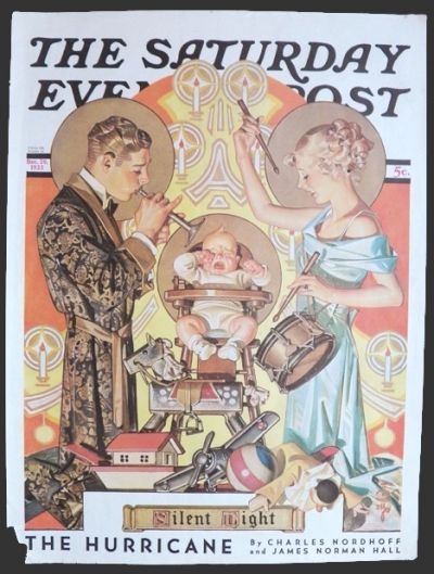 1935 Saturday Evening Post Cover ~ J.C. Leyendecker Silent Night