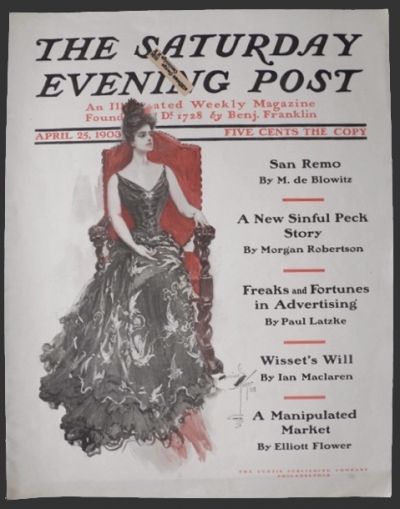 1903 Saturday Evening Post Cover ~ Harrison Fisher