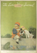 1917 Ladies Home Journal Cover ~ Asian Boy, Dog, & Frog
