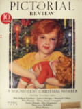 1929 Pictorial Review Cover ~ McClelland Barclay Child with Doll