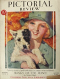 1929 Pictorial Review Cover ~ Girl Scout with Puppy