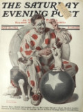 1923 Saturday Evening Post Cover ~ Norman Rockwell "Between the Acts"