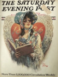 1926 Saturday Evening Post Cover ~ Victorian Valentine