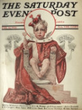 1925 Saturday Evening Post Cover ~ Baby King Valentine