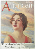 1926 American Magazine Cover ~ Beach Lady ~ Haskell Coffin
