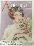 1926 American Magazine Cover ~ Earl Christy ~ Woman with Flowers