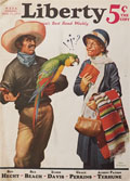1932 Liberty Magazine Cover ~ Spanish Speaking Parrot Macaw