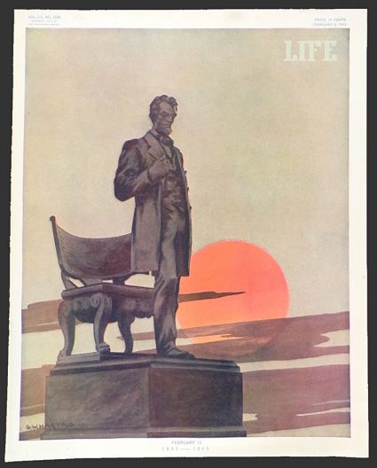 1910 Life (Humor) Magazine Cover ~ Abe Lincoln