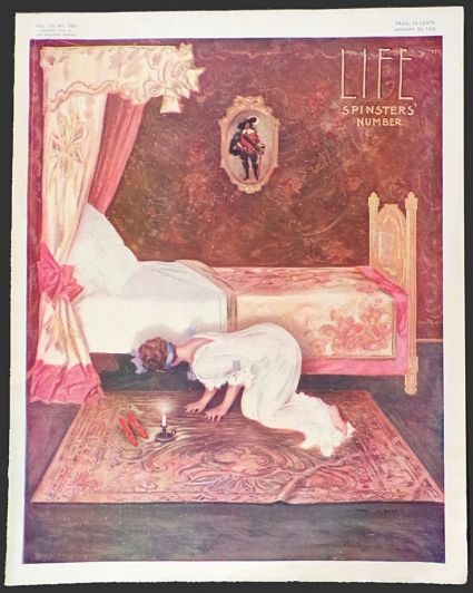 1910 Life Magazine Cover ~ Henry Hutt ~ What's Under the Bed?
