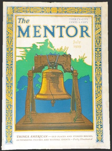 1929 The Mentor Magazine Cover ~ Liberty Bell