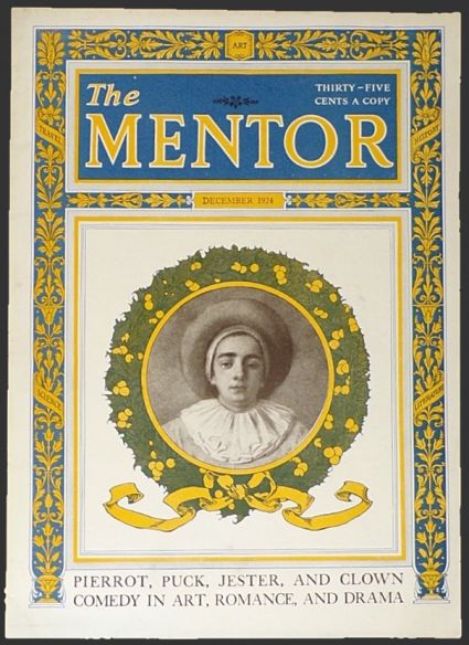1924 The Mentor Magazine Cover ~ Pierrot
