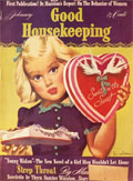 1941 Good Housekeeping Magazine Cover ~ Child with Valentine's Candy
