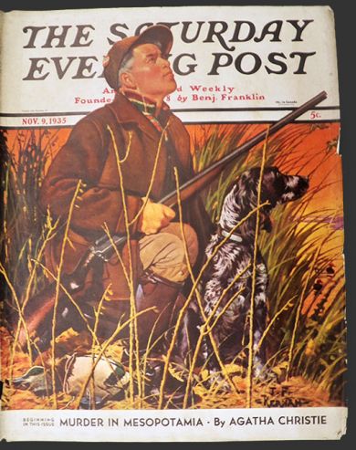 1935 Saturday Evening Post Cover ~ Hunter & Hunting Dog