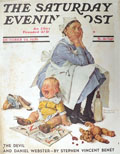 1936 Saturday Evening Post Cover ~ Exasperated Nanny ~ Norman Rockwell