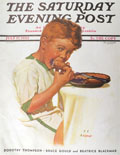 1935 Saturday Evening Post Cover ~ Boy Eats Pie