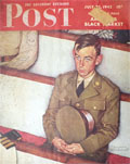 1942 Saturday Evening Post Cover ~ WIllie Gillis in Church