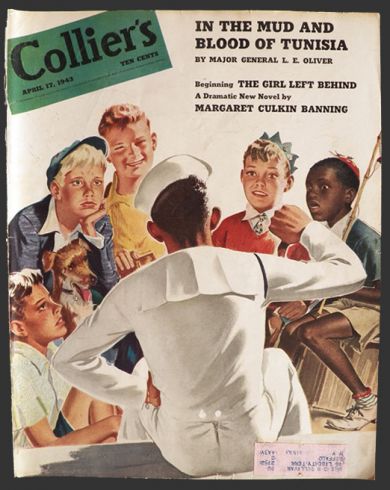 1942 Saturday Evening Post Cover ~ Sailor Buys Perfume