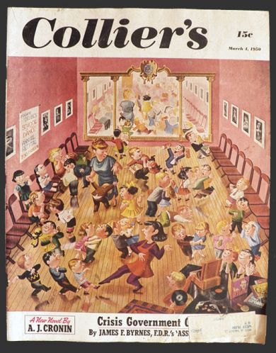 1950 Collier's Magazine Cover ~ Comical Dance Recital ~ Stan & Jan Berenstain