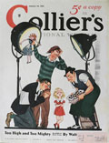 1935 Collier's Magazine Cover ~ Bratty Child Actress