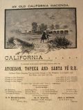 1892 Atchison Topeka Santa Fe Railroad Ad ~ Miles & Minutes