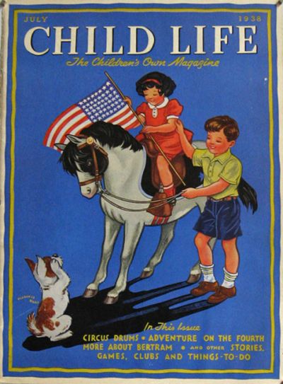 1938 Child Life Magazine Cover ~ Clarence Biers