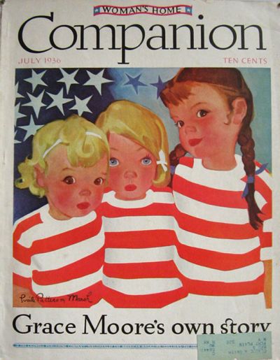 1936 Woman's Home Companion Cover ~ Patriotic Children